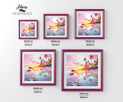 Pink Sunset   - Exclusive Premium Diamond Painting Kit