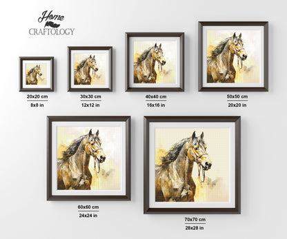 Brown Horse - Exclusive Premium Diamond Painting Kit