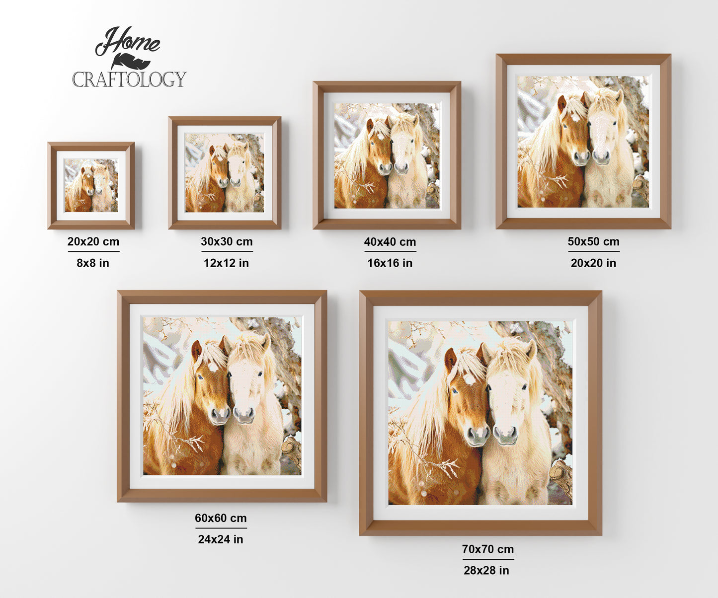 Loving Horses - Exclusive Premium Diamond Painting Kit