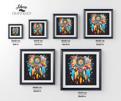 Colorful Dreamcatcher - Exclusive Premium Diamond Painting Kit