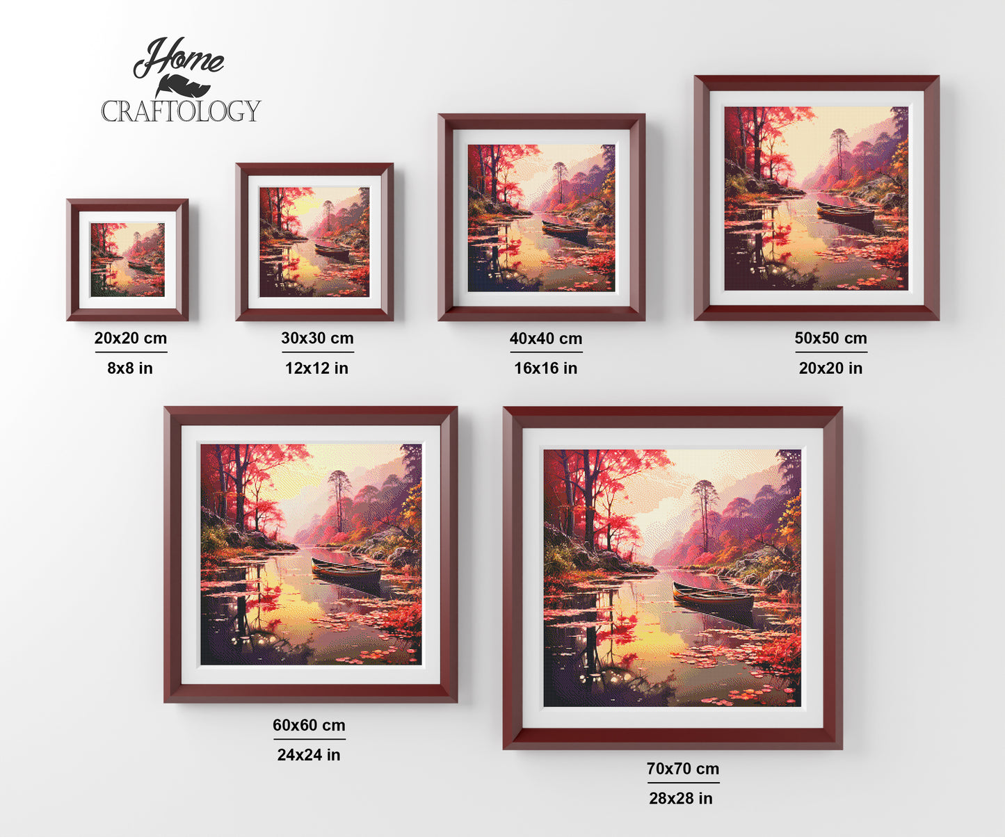 Peaceful Lake - Exclusive Premium Diamond Painting Kit