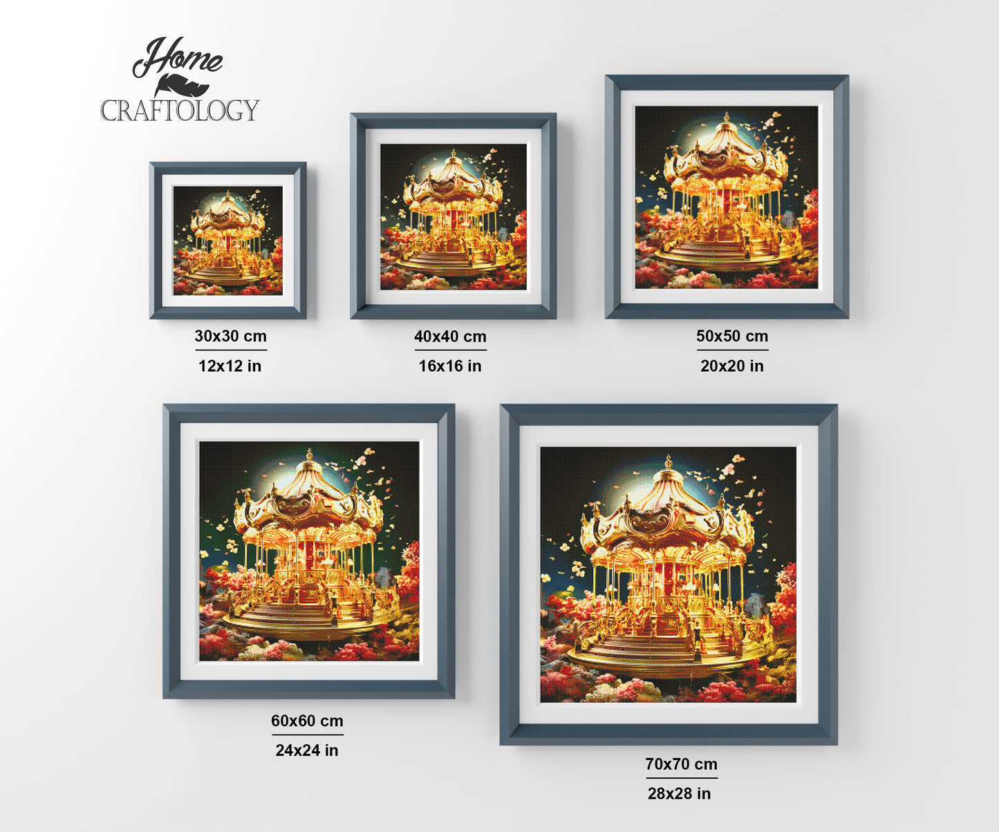 Glowing Carousel - Exclusive Premium Diamond Painting Kit