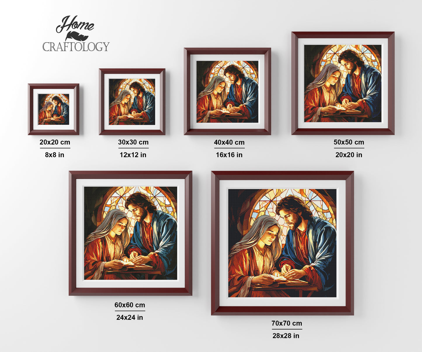 Mary and Joseph - Exclusive Premium Diamond Painting Kit