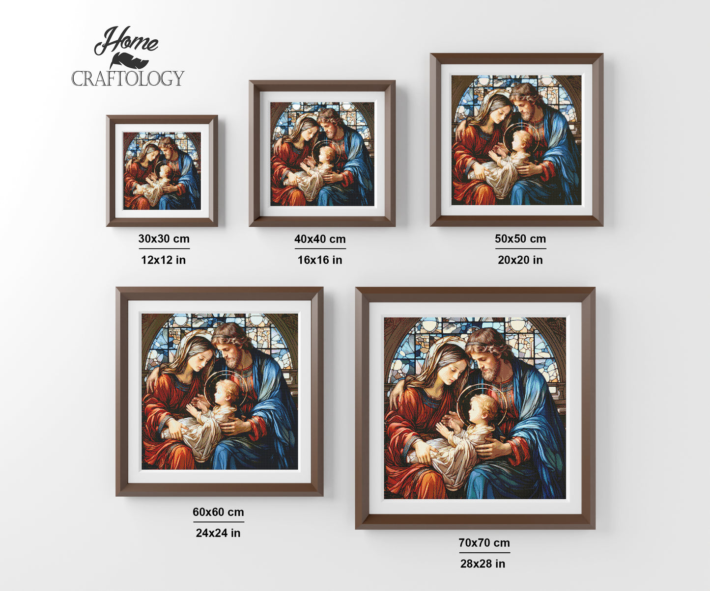 The Holy Family - Exclusive Premium Diamond Painting Kit