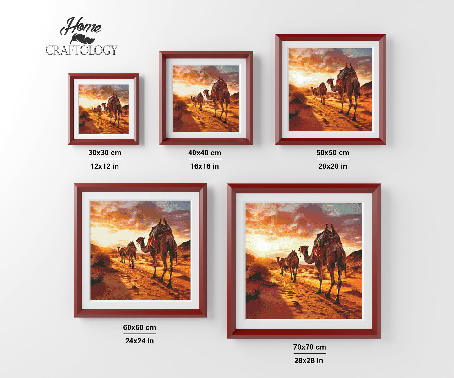 Camel Crossing - Exclusive Premium Diamond Painting Kit