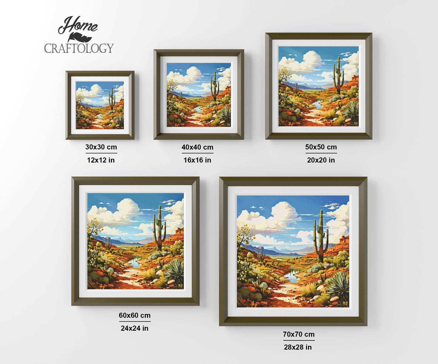 Small Desert Stream - Exclusive Premium Diamond Painting Kit