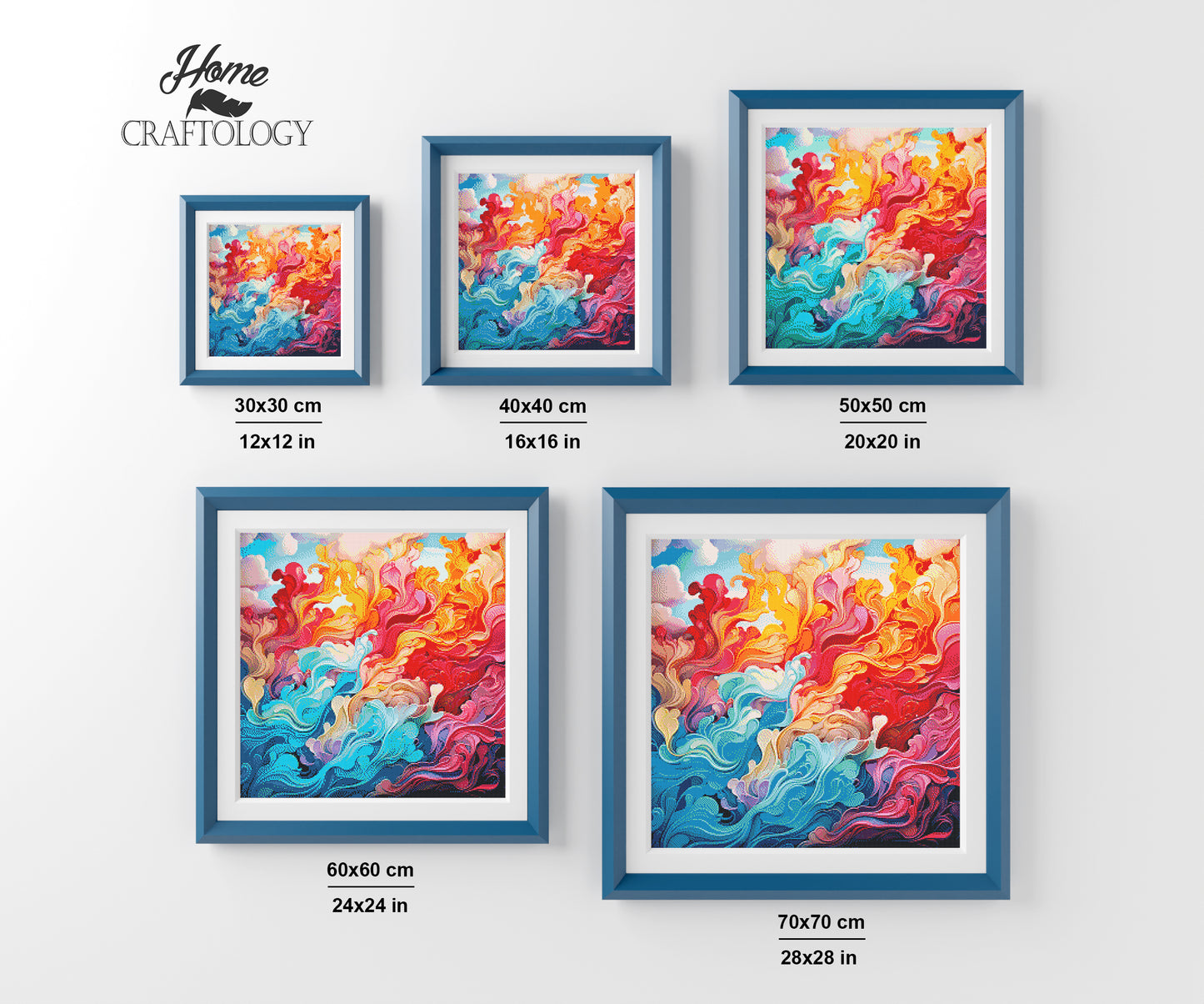 Clouds Abstract - Exclusive Premium Diamond Painting Kit