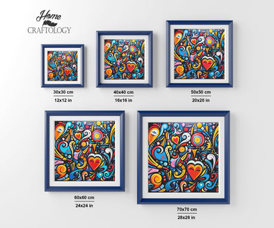 New! Cute Abstract Images - Premium Diamond Painting Kit