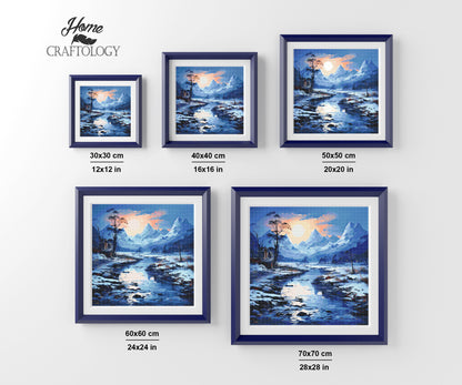 Snowy Mountains - Exclusive Premium Diamond Painting Kit