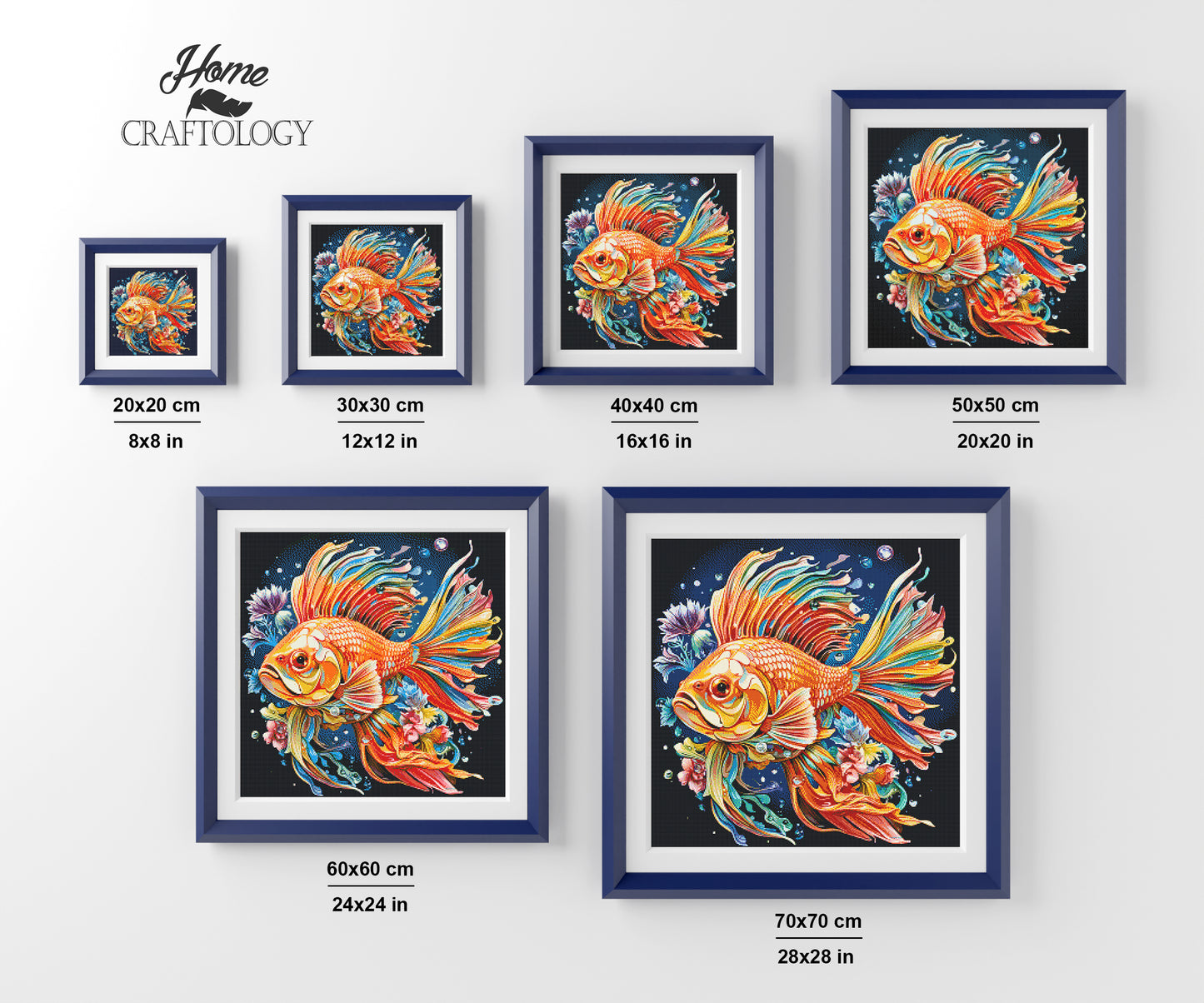 Beautiful Fish - Exclusive Premium Diamond Painting Kit