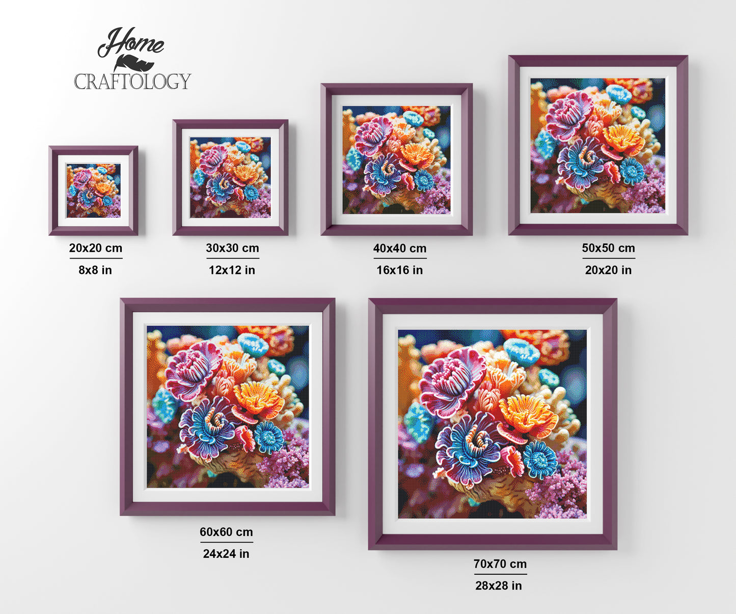 Corals - Exclusive Premium Diamond Painting Kit