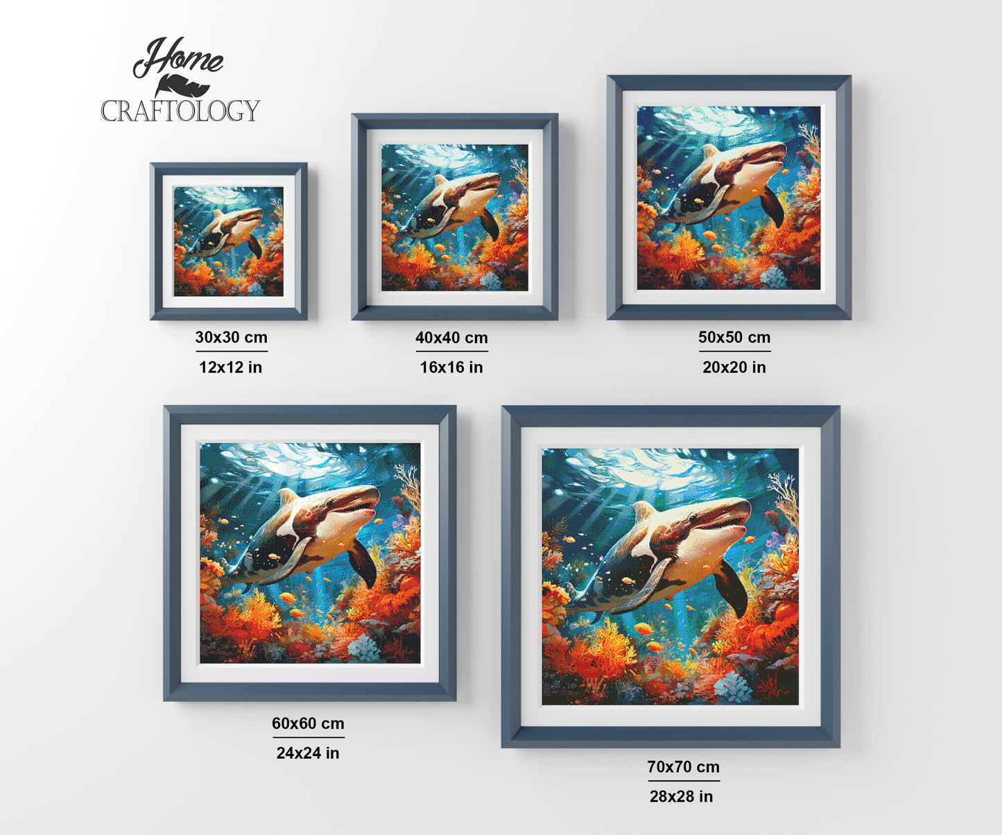 New! Happy Orca - Exclusive Premium Diamond Painting Kit