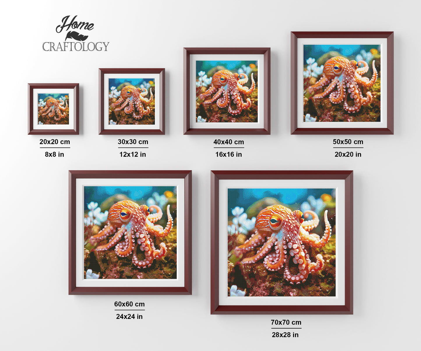 Octopus - Exclusive Premium Diamond Painting Kit