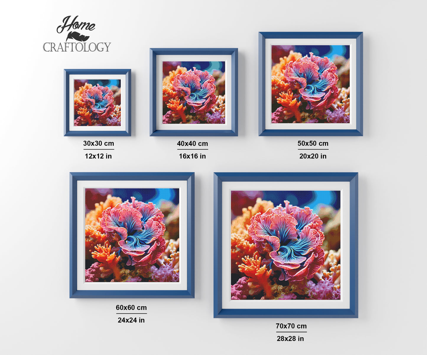 Pretty Corals - Exclusive Premium Diamond Painting Kit