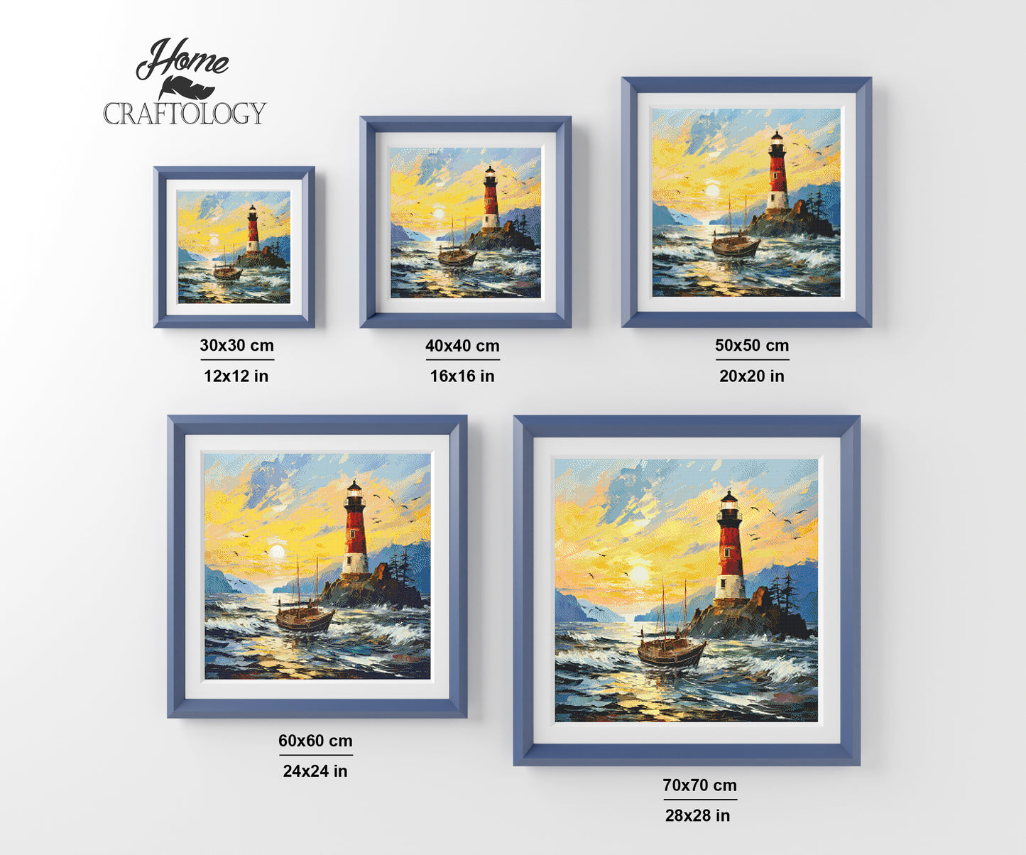 Lighthouse Painting - Exclusive Premium Diamond Painting Kit