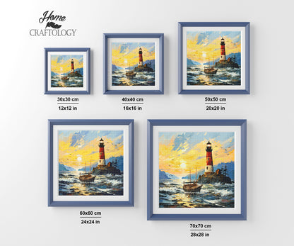 New! Lighthouse Painting - Exclusive Premium Diamond Painting Kit