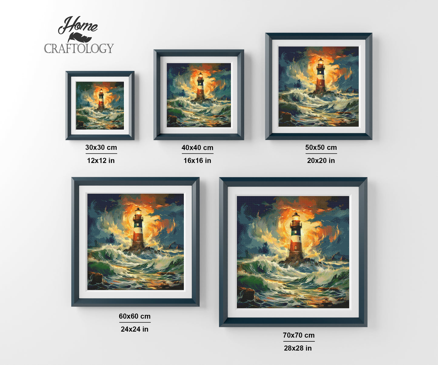 New! Stormy Seas - Exclusive Premium Diamond Painting Kit