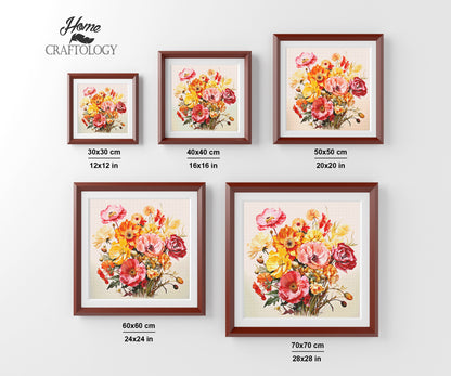 Bouquet of Flowers - Exclusive Premium Diamond Painting Kit