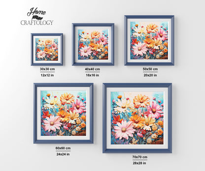 Colorful Daisies - Exclusive Premium Diamond Painting Kit