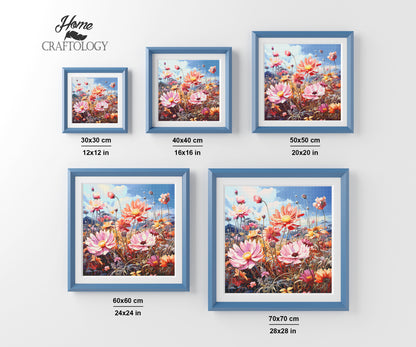 New! Field of Flowers - Exclusive Premium Diamond Painting Kit