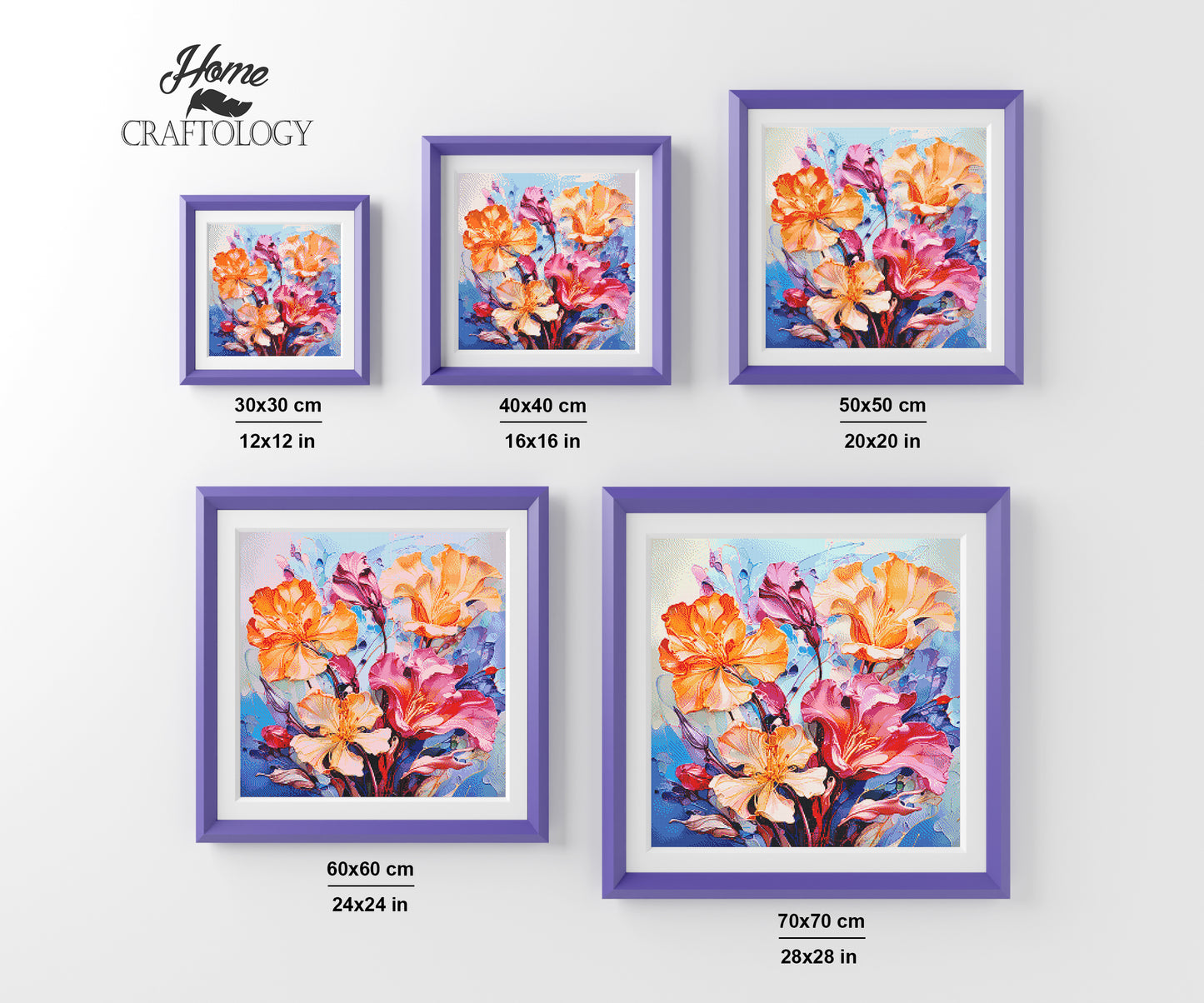 New! Flowers Painting - Exclusive Premium Diamond Painting Kit