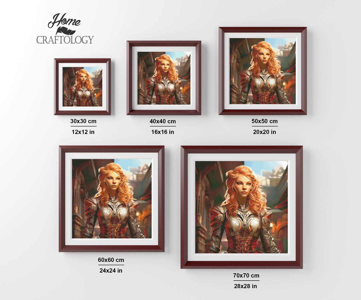 New! Red-Haired Warrior - Exclusive Premium Diamond Painting Kit