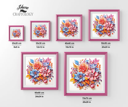 A Bunch of Flowers - Exclusive Premium Diamond Painting Kit