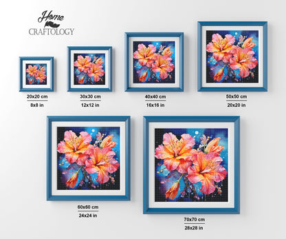 Hibiscus - Exclusive Premium Diamond Painting Kit