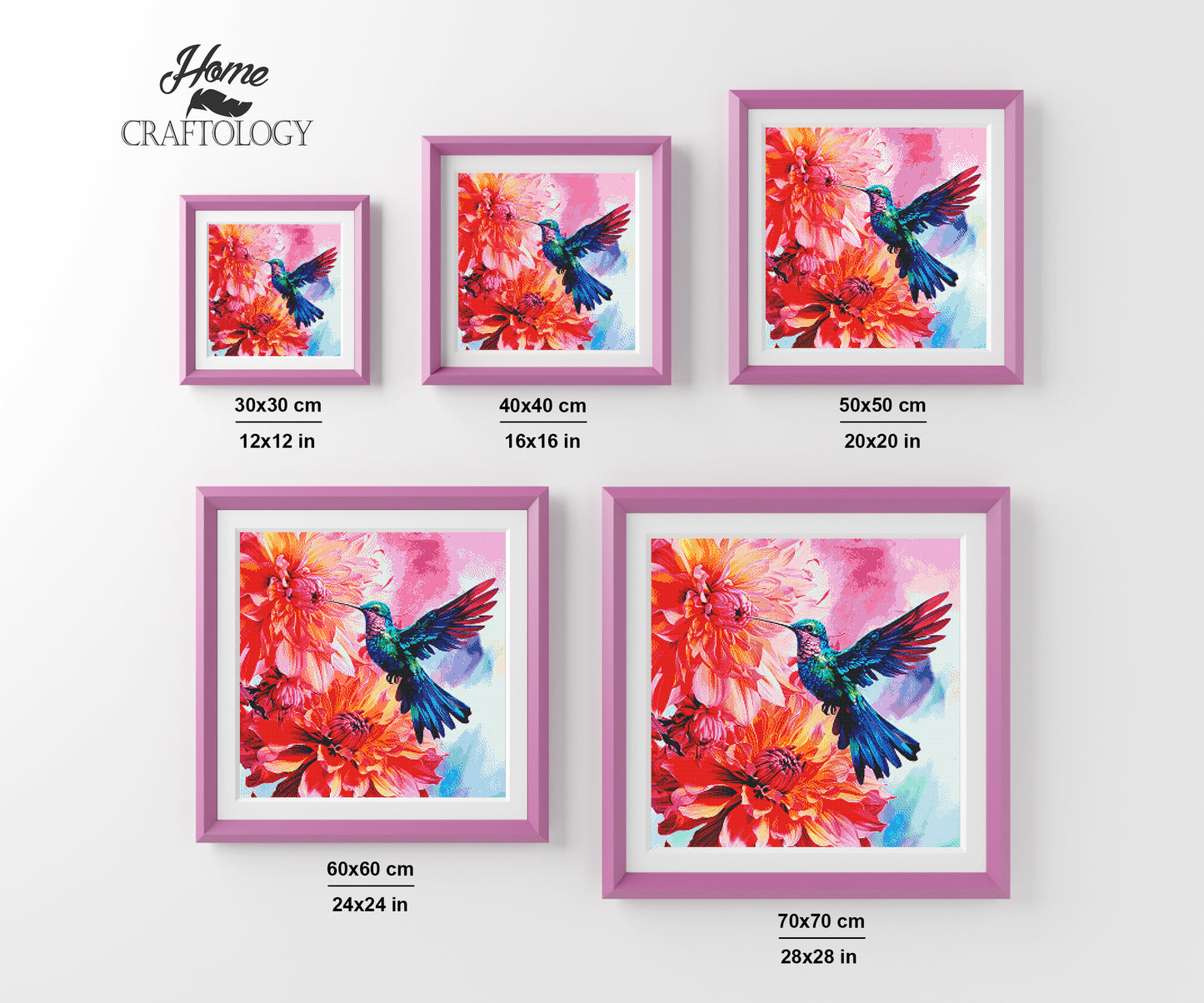 New! Radiant Hummingbird - Exclusive Premium Diamond Painting Kit