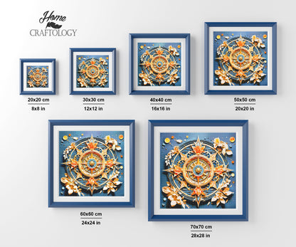 New! Compass Mandala - Exclusive Premium Diamond Painting Kit