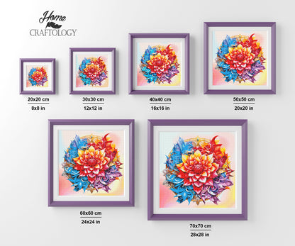 New! Floral Mandala - Exclusive Premium Diamond Painting Kit