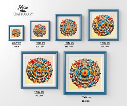 New! Sunburst Mandala - Exclusive Premium Diamond Painting Kit