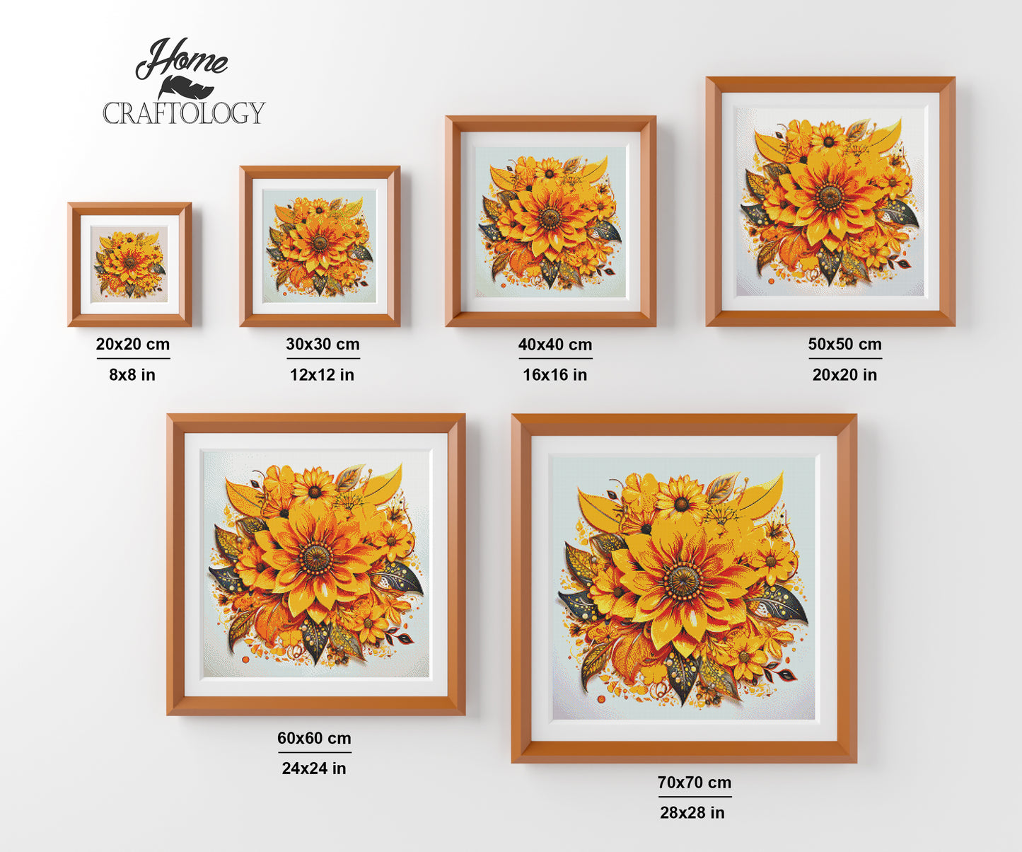 New! Yellow Flower Mandala - Exclusive Premium Diamond Painting Kit