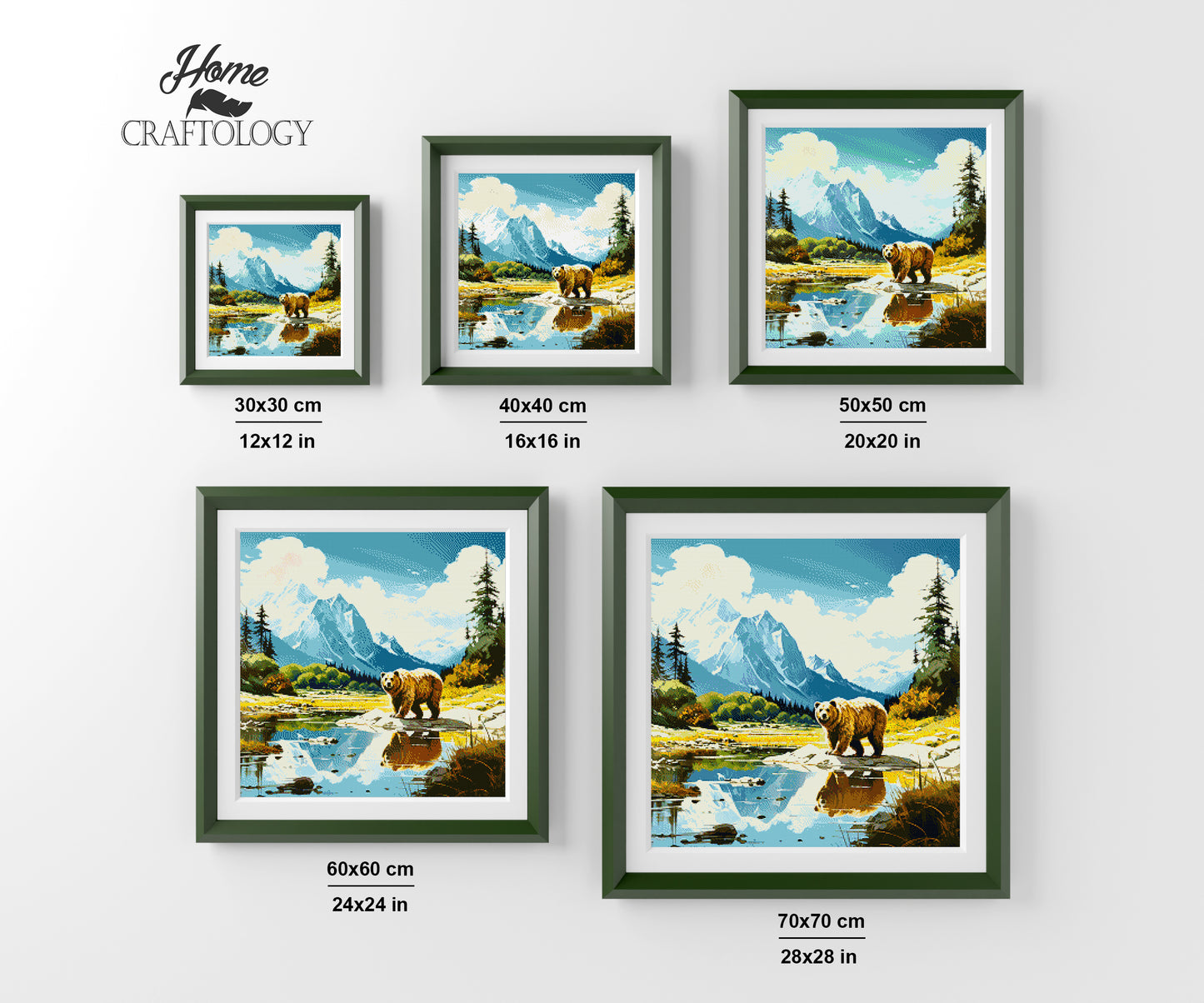 New! Bear with a View - Exclusive Premium Diamond Painting Kit