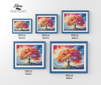 New! Colorful Tree Painting - Exclusive Premium Diamond Painting Kit