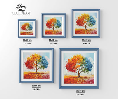 New! Different Shades of Leaves - Exclusive Premium Diamond Painting Kit