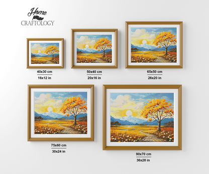 New! Yellow Tree - Exclusive Premium Diamond Painting Kit