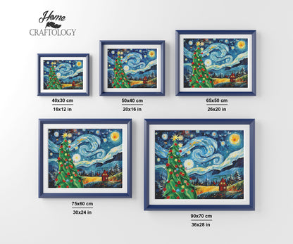 New! Christmas Starry Night - Exclusive Premium Diamond Painting Kit