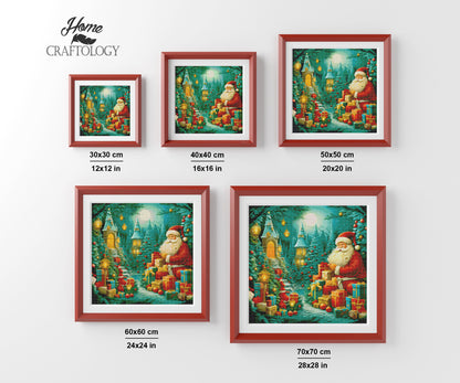 New! Santa with Gifts - Exclusive Premium Diamond Painting Kit