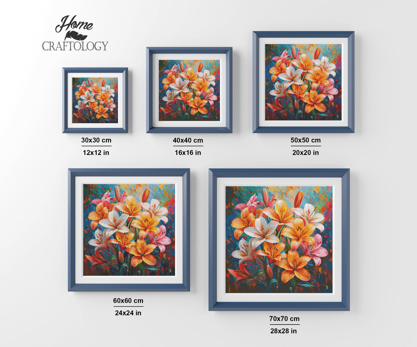 New! Lillies - Exclusive Premium Diamond Painting Kit