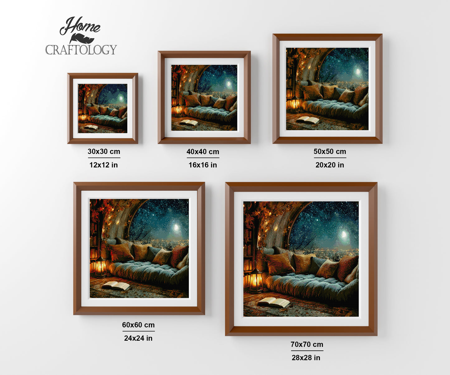 Stargazing from the Nook - Exclusive Premium Diamond Painting Kit