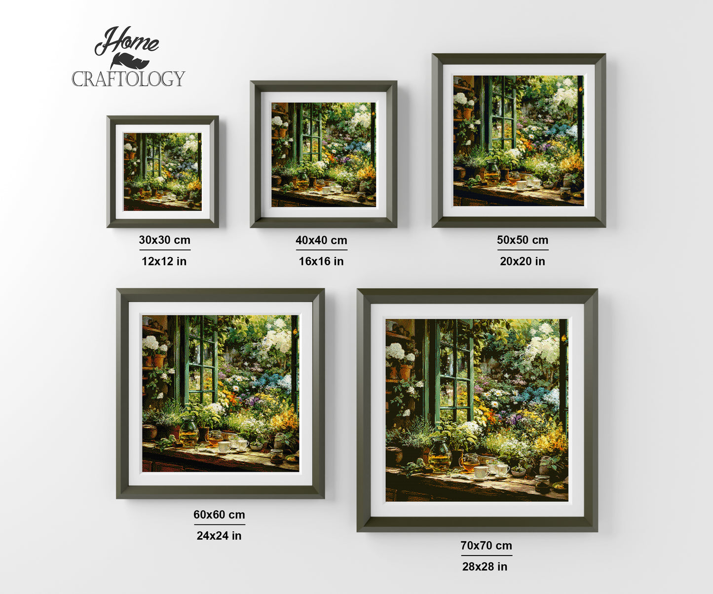 Summer Garden Window - Exclusive Premium Diamond Painting Kit