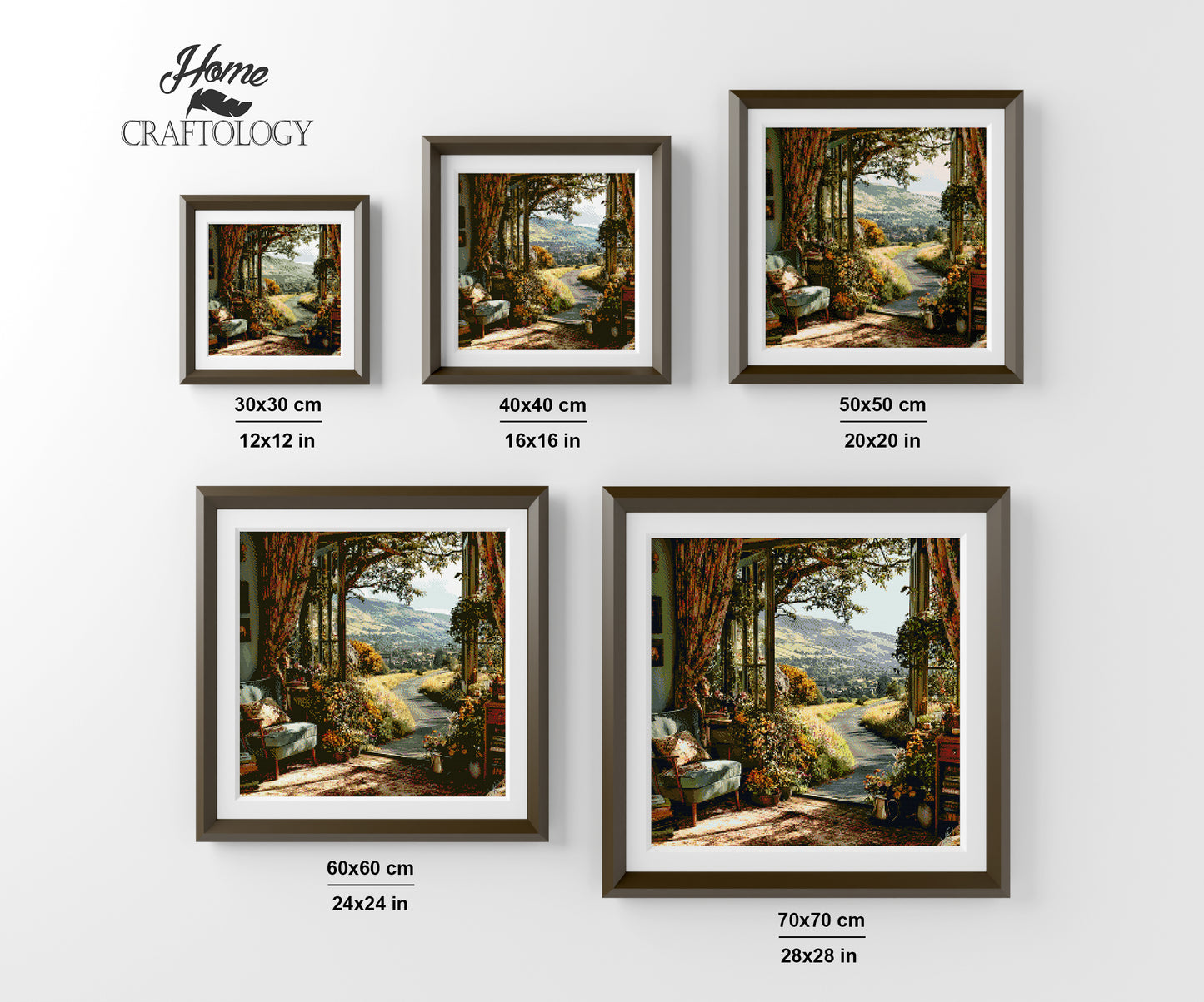 Sunlight Over Fields - Exclusive Premium Diamond Painting Kit