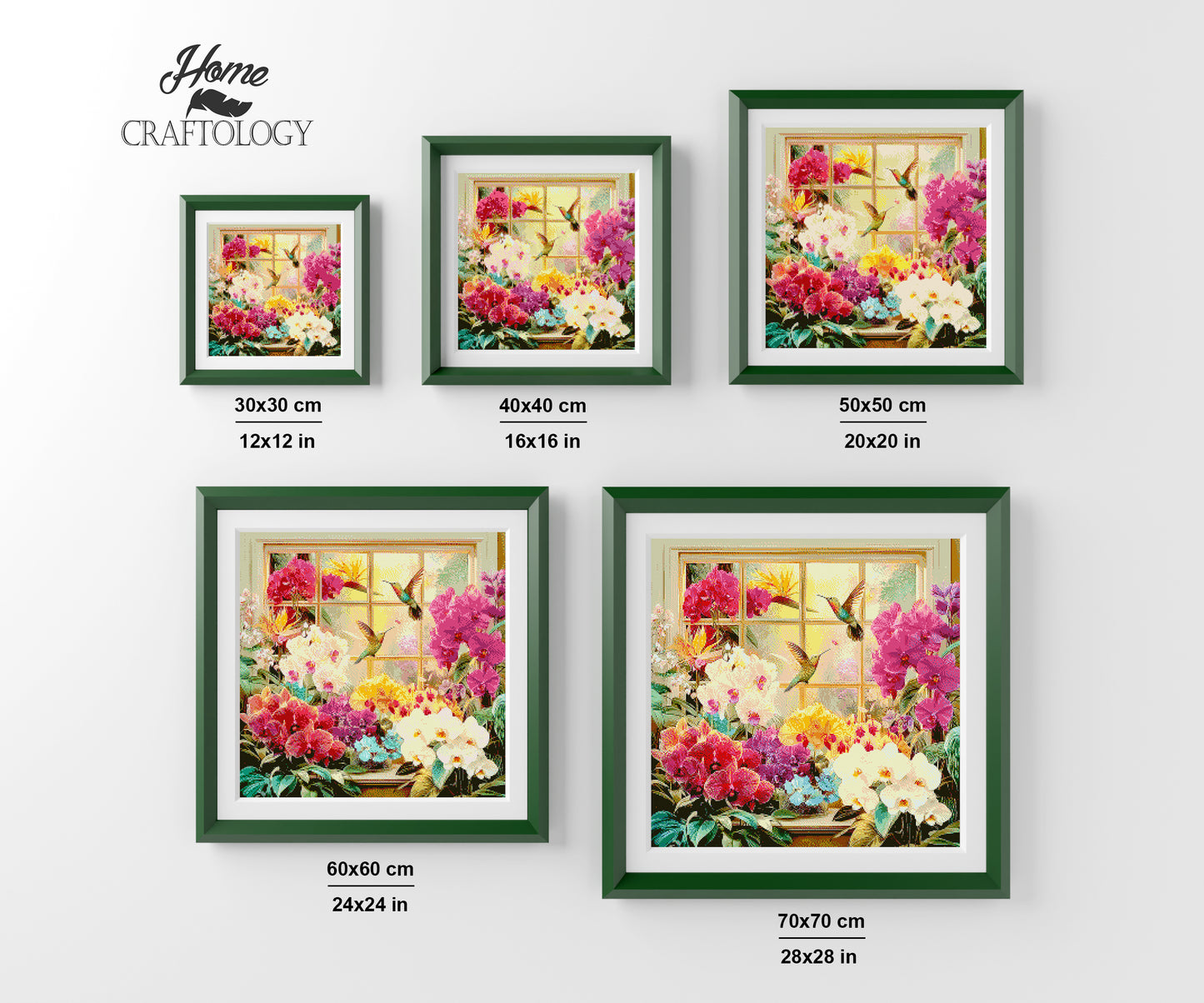 Orchids and Hummingbirds in the Sunlight - Time Limited Exclusive Diamond Painting Kit