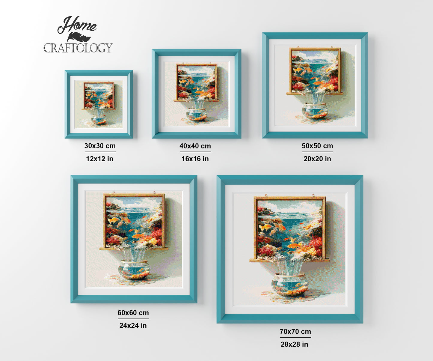 Fish Out to Sea - Time Limited Exclusive Diamond Painting Kit