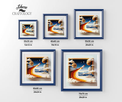Rocket Into the Stars - Time Limited Exclusive Diamond Painting Kit
