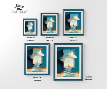 Sailboat Beyond the Clouds - Time Limited Exclusive Diamond Painting Kit