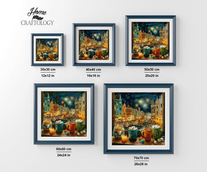 Sparkling Christmas View - Time Limited Exclusive Diamond Painting Kit