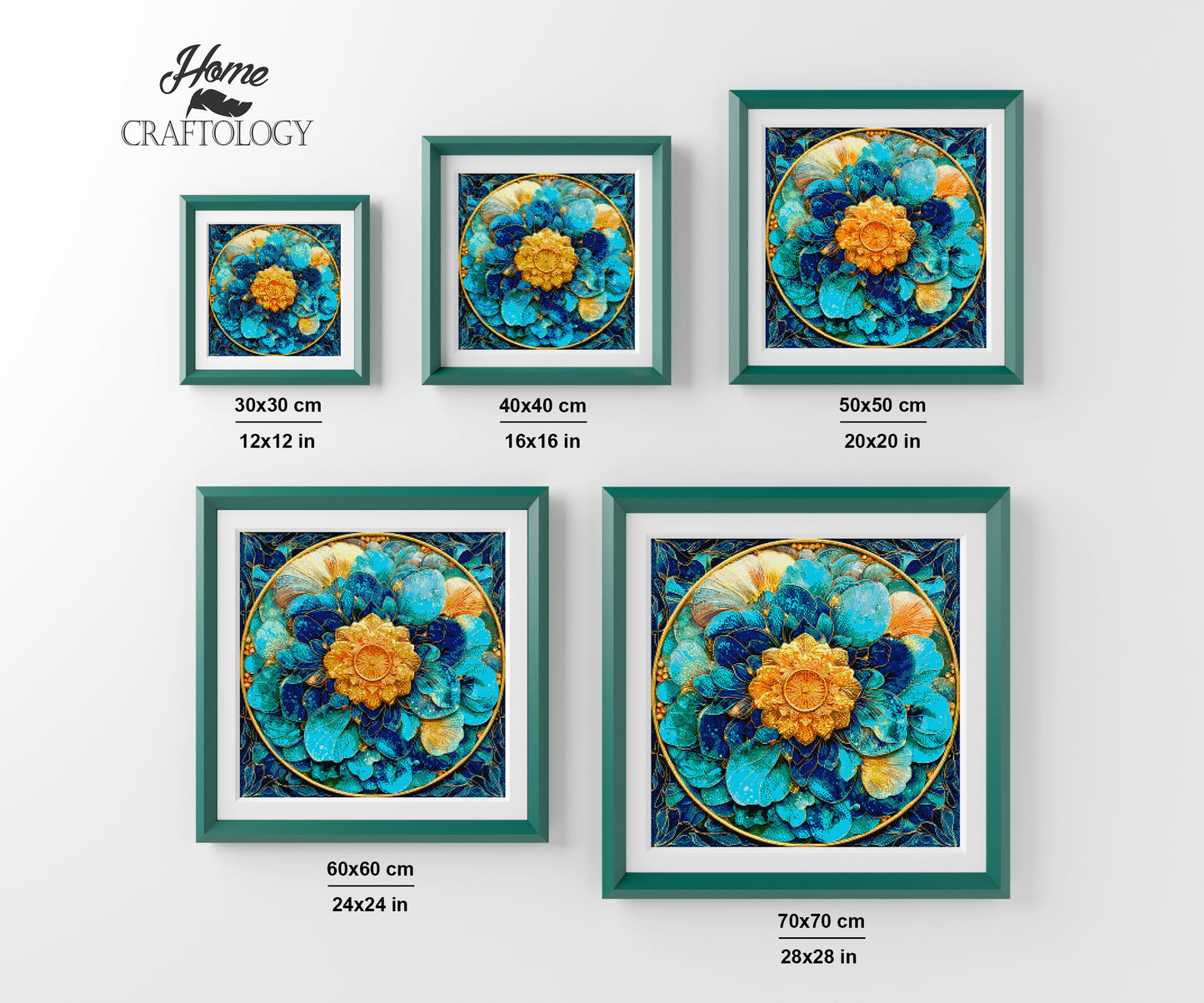 Aqua Dream Mandala - Time Limited Exclusive Diamond Painting Kit