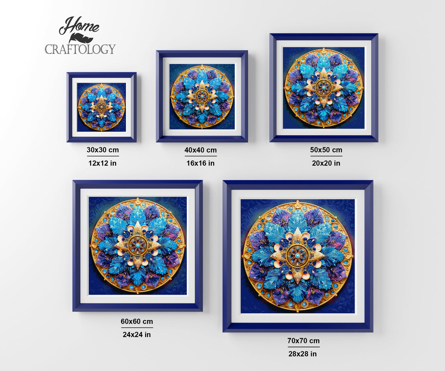 Blue Crystal Mandala - Time Limited Exclusive Diamond Painting Kit